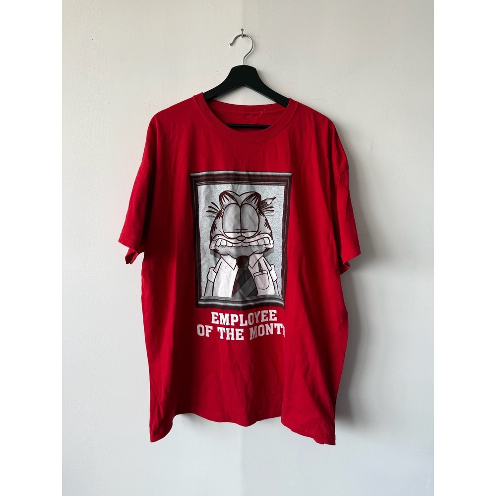 Vintage Garfield Shirt Mens 2X Employee‎ Of The Month Funny Cartoon Tee y2K